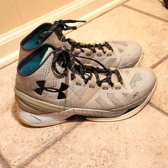 Under Armour Steph Curry SC The Storm Gray Athletic Sneakers Size 11.5 - Picture 1 of 12